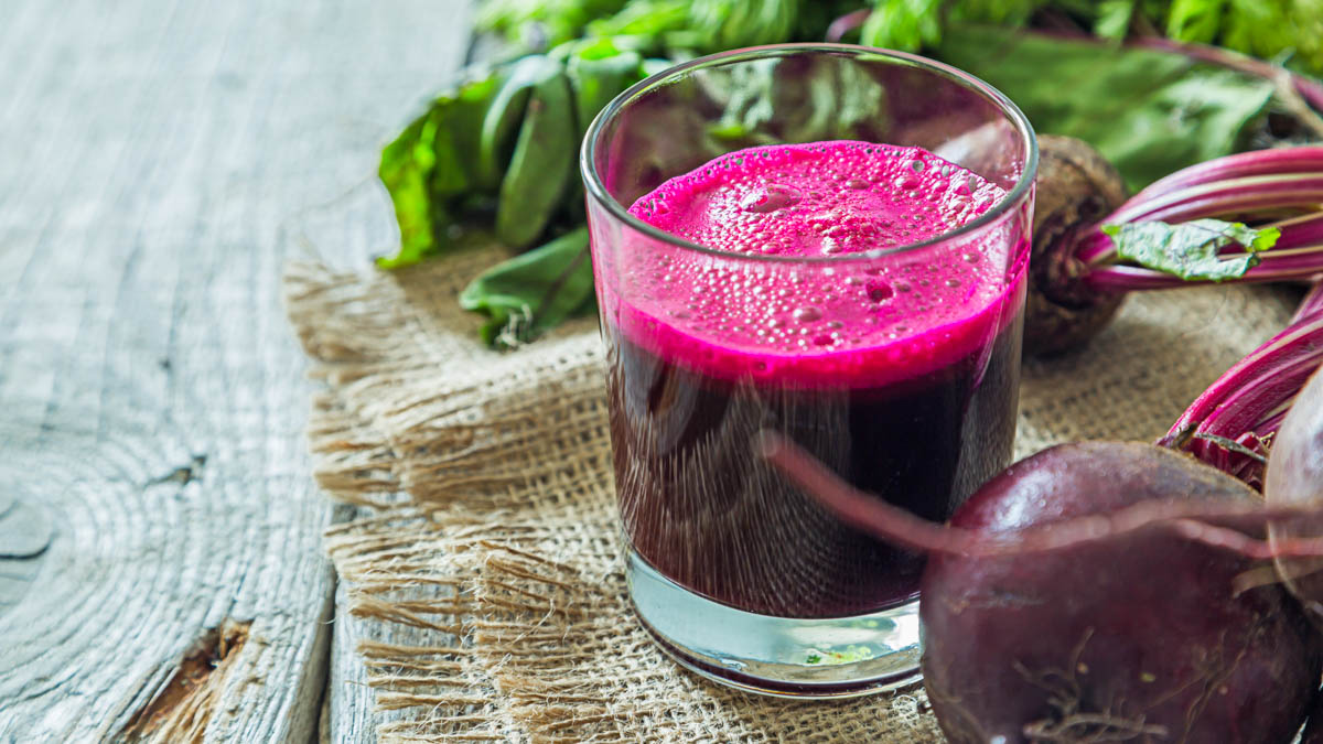 Beet Root Juice In Glass