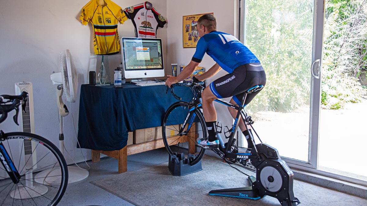 Athlete Cycling Indoors