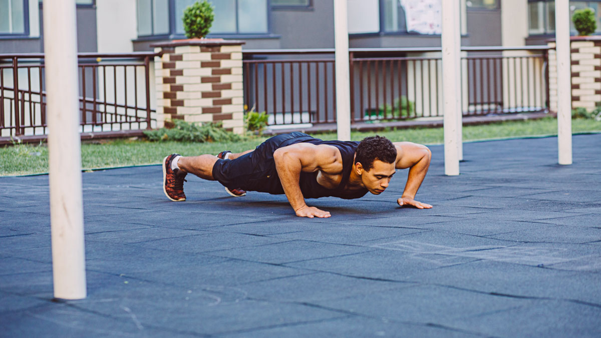 Man Doing Pushup