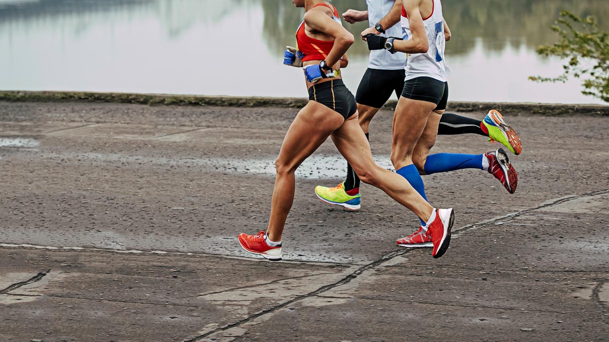 Group Athletes Runners