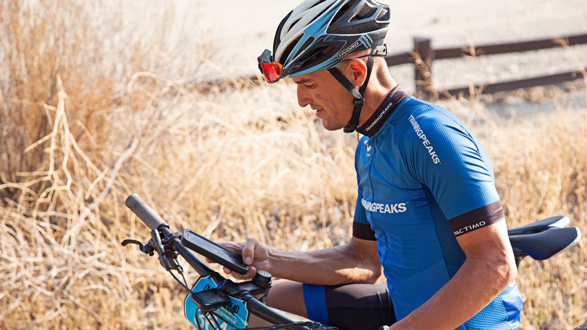 A Cyclist Looks At His Trainingpeaks App To View His Efficiency Factor And Decoupling