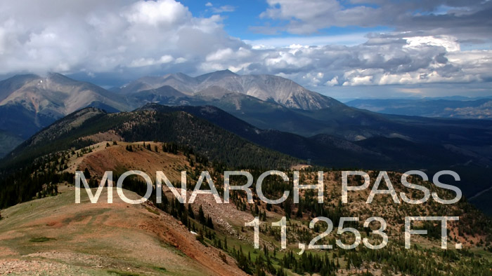 Image Of Monarch Pass Mountain With Elevation Listed For Cycling At Altitude