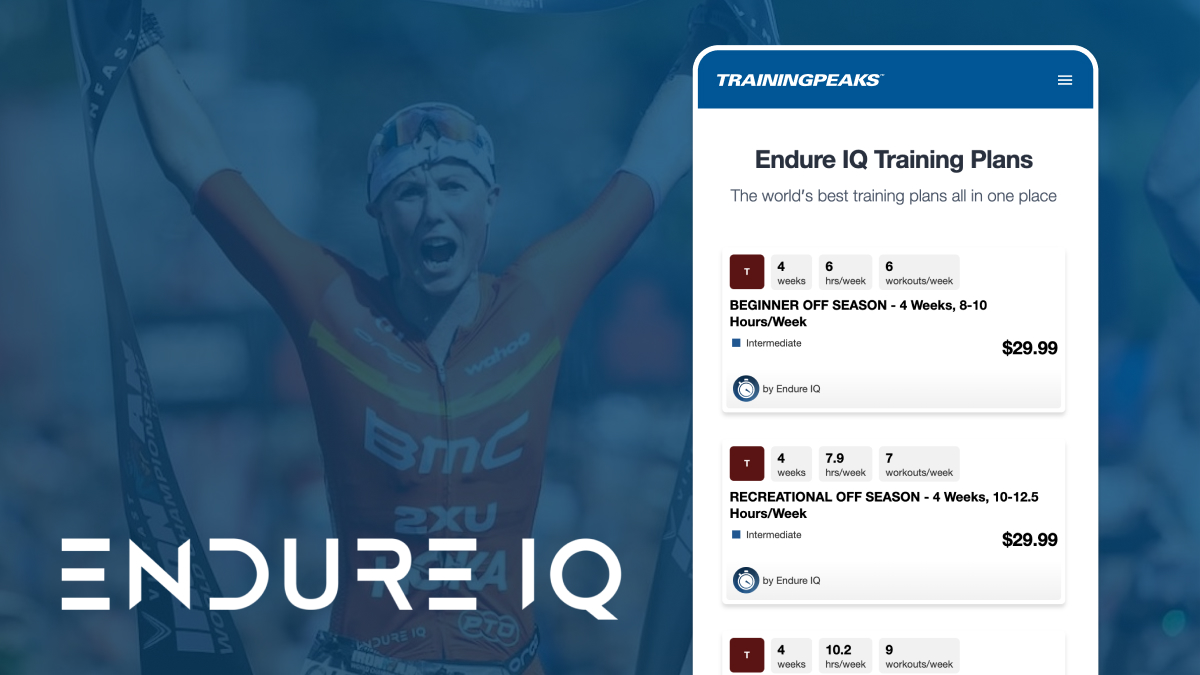 Endure Iq Training Plans On Trainingpeaks