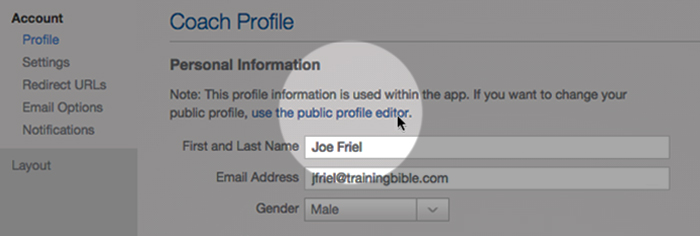 joe-friel-settings-screen-shot