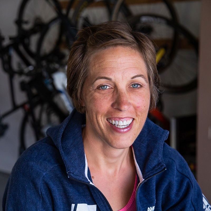 Portrait Of Joy Mcculloch In A Bike Room In California